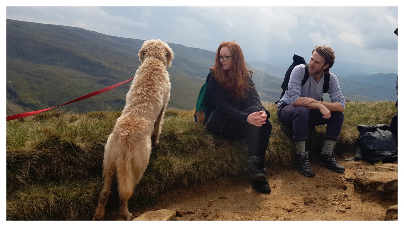 On Kinder Scout - Max, Alyssa and Mike