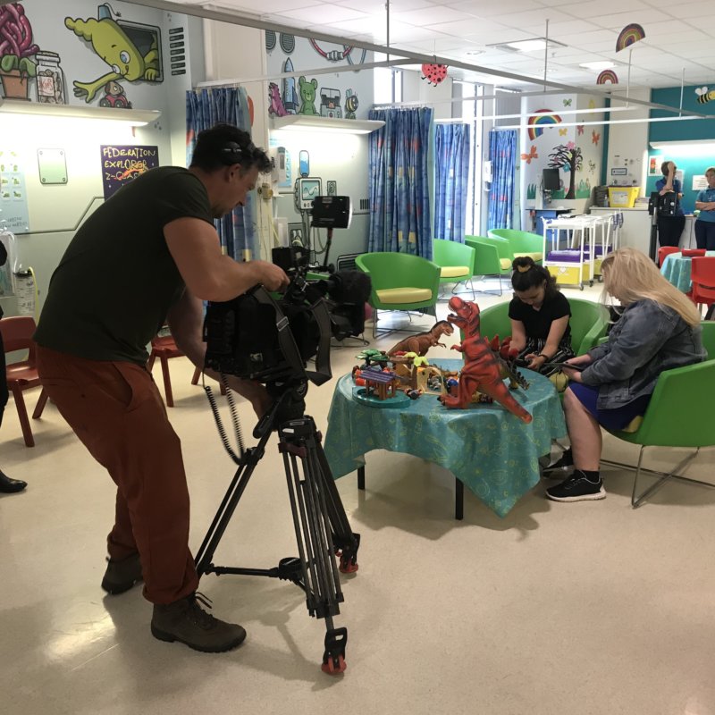 BBC at the RMCH filming for Xploro