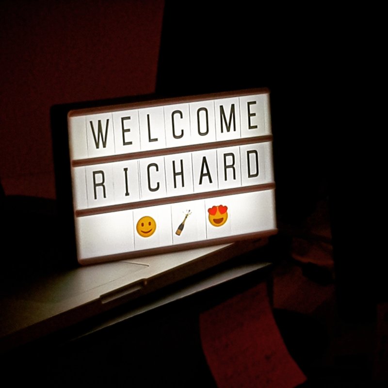 Welcome Richard January 2018