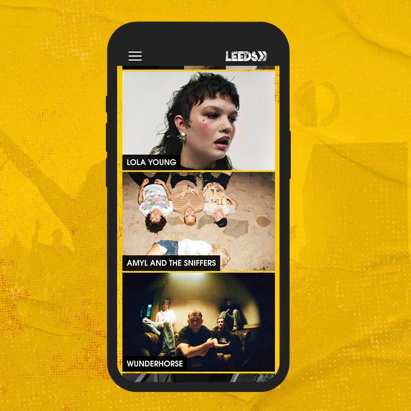 Leeds Festival Site - Mobile Artist A-Z