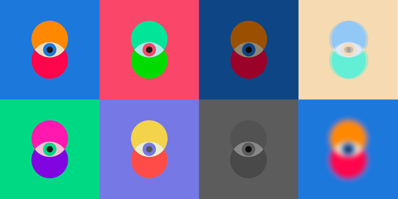 Eye illustration - Colour and vision changes