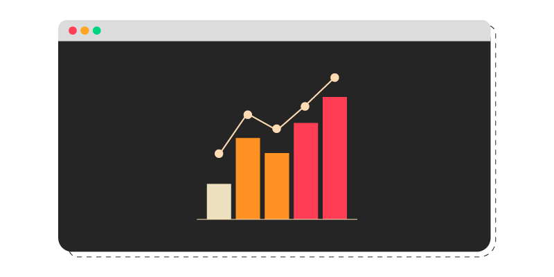 Diagram of a graph to depict demand from a website